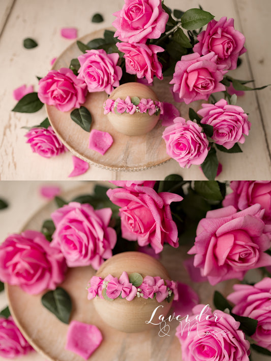 Cerise Deluxe Floral Set