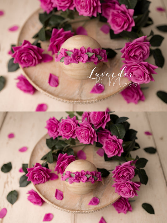 Magenta Deluxe Floral Set