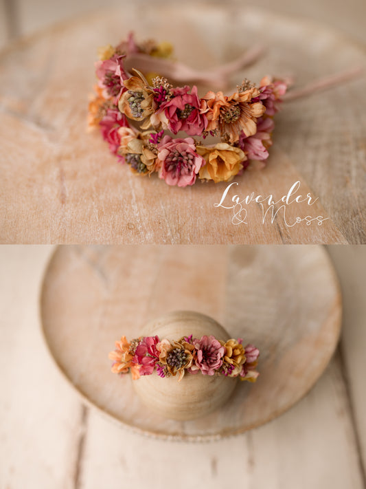 Wildflower Halo - Coral