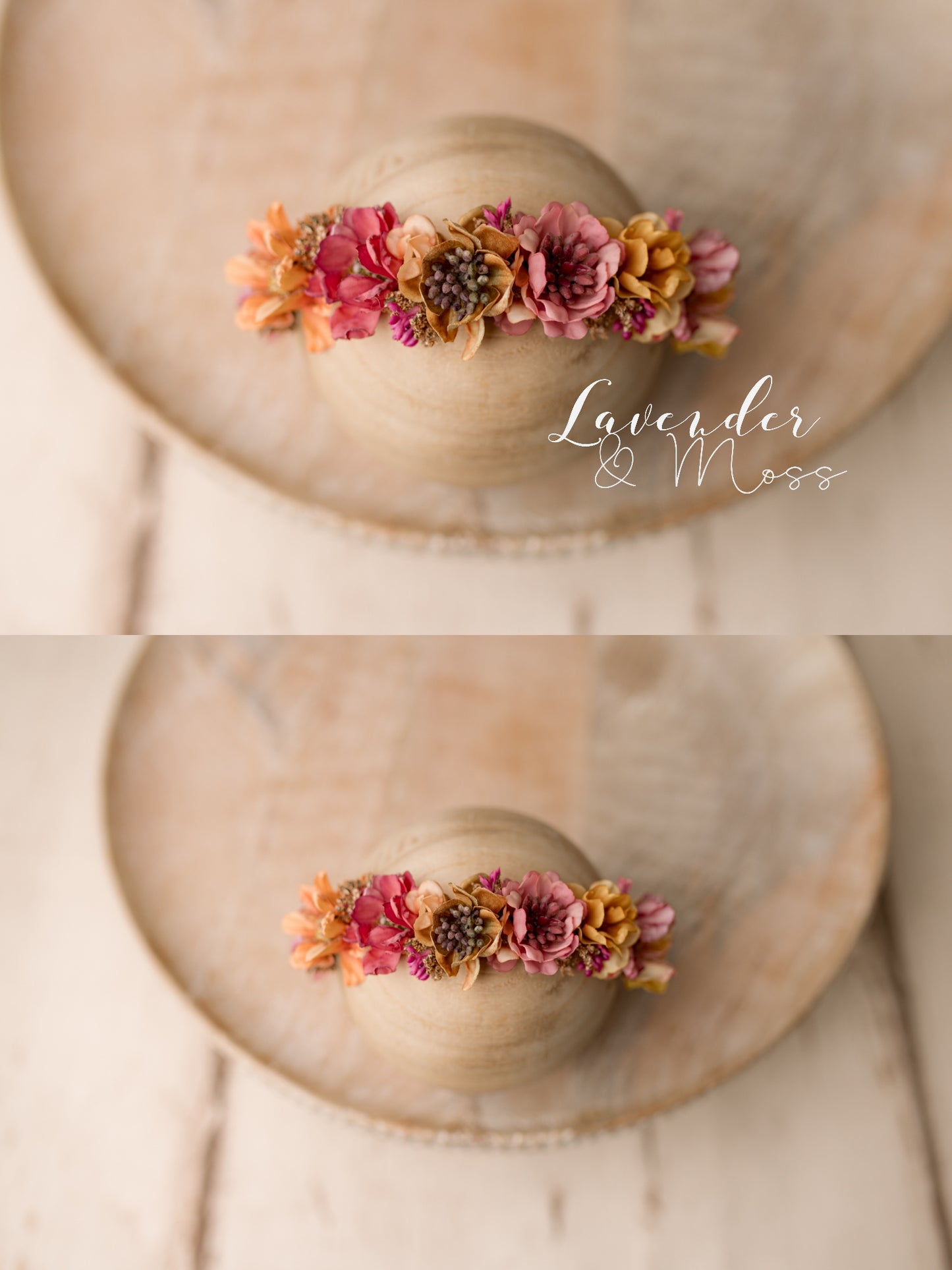 Wildflower Halo - Coral